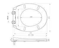 SAPHO ADINA WC sedátko, Soft Close, Easy Take, bílá (10)