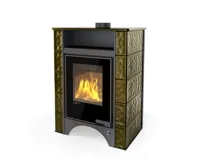 HS Flamingo Kachlová kamna AQUAFLAM VARIO ® PERU 11/5kW, kachle zelená