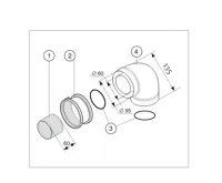 Protherm K1D Koleno ø 60/100 mm - 90° (1)