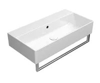 GSI KUBE X keramické umyvadlo 70x37cm, broušená spodní hrana, bez otvoru, bílá ExtraGlaze (4)