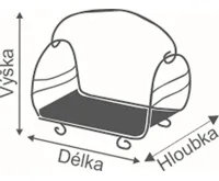 HS Flamingo Koš na dřevo proutěný oválný, tmavý (1)