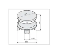 Protherm SM1D Zakončení svislé (stříška) souosé (1)