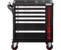 BGS Dílenský vozík, 6 zásuvek, 1 boční dvířka, prázdný (1)