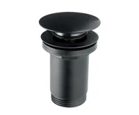 NOVASERVIS Uzávěr výpusti pro umyvadlo bez přepadu, černý - S285B-BL-B NOVASERVIS Uzávěr výpusti pro umyvadlo bez přepadu, černý - S285B-BL-B