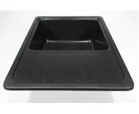 GRANISIL BAIRO 565.5 Granitový dřez s odkapem, černý (6)