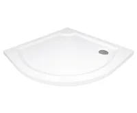 GELCO VIVA90 sprchová vanička z litého mramoru, čtvrtkruh, 90x90cm, R550, bílá (3)