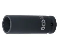BGS Hlavice nástrčná silová, dvanáctihranná, prodloužená, 12,5 mm (1/2&quot;), 21 mm