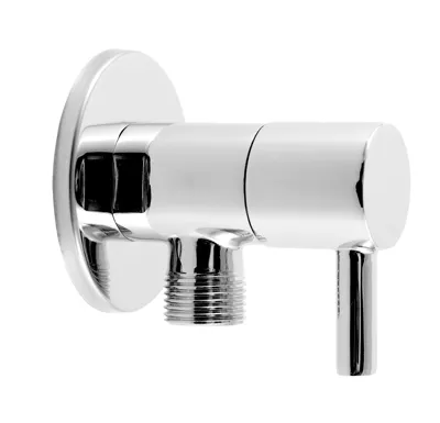 NOVASERVIS Rohový ventil keramický s krytkou a kovovou pákou 1/2x3/8 - Z295