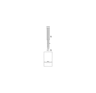 Vaillant Svislé plynové odkouření 60/100 mm vč. střešního nástavce