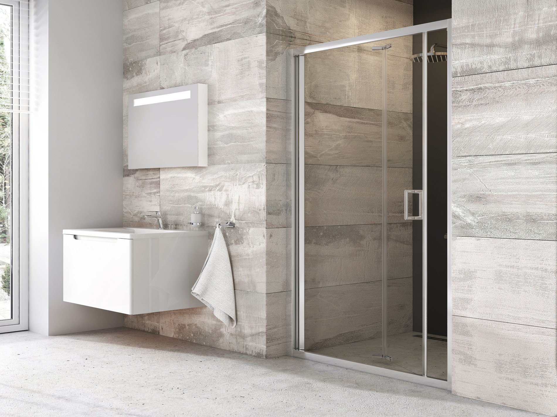 Ravak sprchové dveře bldz2-70 bright alu+transparent