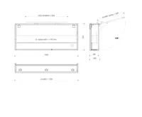 SAPHO CLOE galerka s LED osvětlením 120x50x18cm, dub stříbrný (5)