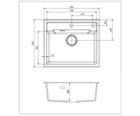 Reginox Amsterdam 600 Grey metalic (silvery) (5)