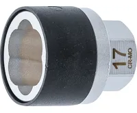 BGS Nástrčná hlavice se spirálovým profilem / šroubovák ,  pohon vnější šestihran 17 mm ,  17