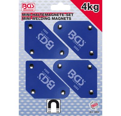 BGS Magnety pro sváření úhlů 72x43x11 mm, 45°-90°-135°, sada 4 dílů