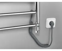 SAPHO REDONDO elektrický sušák ručníků s časovačem, kulatý, 630x1160 mm, 130 W, nerez lesk (4)