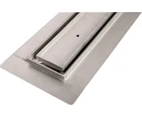 GELCO MANUS PIASTRA nerezový podlahový žlab s roštem pro dlažbu, L-1150, DN50 (3)