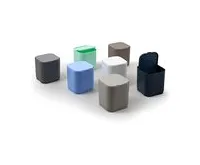 GEDY SEVENTY stolní odpadkový koš výklopný, plast ABS, béžová (1)