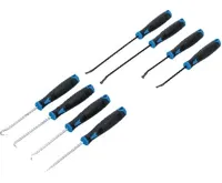 BGS Sada háčků s rovnými a zaoblenými hroty, 8dílná (1)