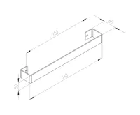 SAPHO COLONNA držák ručníků 340mm, nerez mat (6)