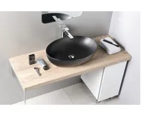 GSI PURA keramické umyvadlo na desku 60x42cm, černá mat (7)