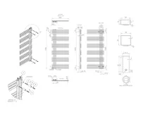 SAPHO VISTA otopné těleso 500x1190 mm, nerez mat (10)
