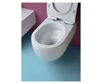 KERASAN FLO závěsná WC mísa, Rimless, 37x54cm, bílá (1)