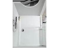 POLYSAN KARIA sprchová vanička z litého mramoru, obdélník 110x90cm, bílá (3)