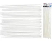 BGS Pásky vázací souprava, bílé, 4,8 x 300 mm, 50dílná