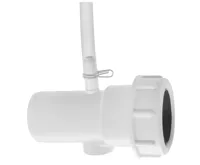 SILFRA FOLLOW ME sprchová průchodka s odvodněním na okraj vany vč. hadice a drenážního kusu, kulatá, chrom (3)