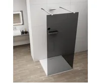 POLYSAN ESCA CHROME jednodílná sprchová zástěna do prostoru, kouřové sklo, 1500 mm