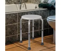 HomeLife Koupelnová stolička výškově stavitelná SVS21, bílá (1)