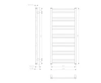 SAPHO METRO DOS otopné těleso 500x1100 mm, bílá mat (9)
