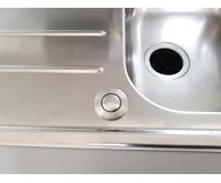 Samostatné pneutlačítko kulaté Lesklý chrom (13)