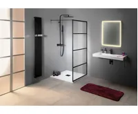 GELCO CURE BLACK sprchová zástěna 800mm, čiré sklo (3)