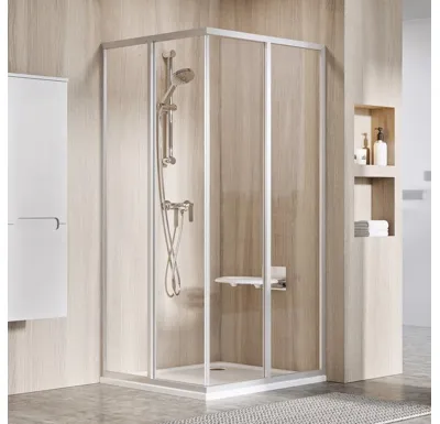 Ravak sprchový kout čtvercový SRV2-75 S bílá+transparent