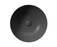 GSI PURA keramické umyvadlo na desku, průměr 42cm, černá mat (7)