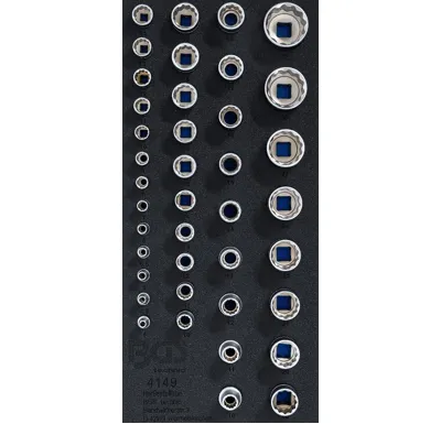 BGS Pěnová vložka (modul) nástrčné hlavice dvanáctihranné | 6,3 mm (1/4"), 10 mm