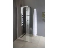 AQUALINE WALK-IN zástěna jednodílná k instalaci na zeď, 900x1900 mm, sklo čiré (4)