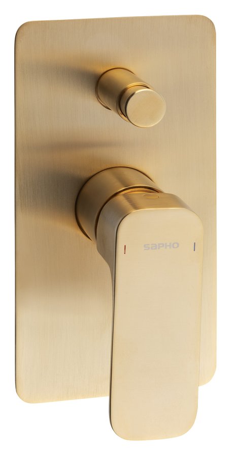 SAPHO SPY podomítková sprchová baterie, 2 výstupy, zlato mat