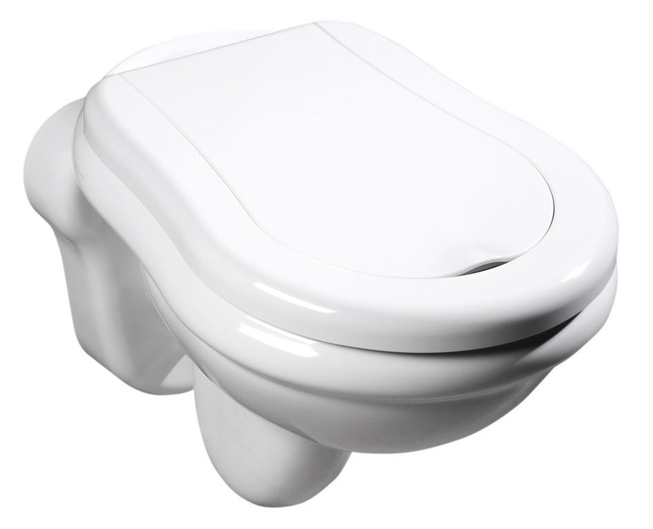 KERASAN RETRO závěsná WC mísa, 38x52cm, bílá