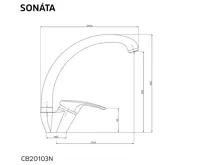 CROSS baterie dřezová stojánková s ramínkem nad pákou (1)