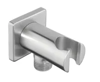 SAPHO MINIMAL držák sprchy kulatý, pevný, s vyústěním, nerez mat SAPHO MINIMAL držák sprchy kulatý, pevný, s vyústěním, nerez mat