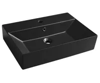 ISVEA SISTEMA keramické umyvadlo 60x42cm, černá mat ISVEA SISTEMA keramické umyvadlo 60x42cm, černá mat