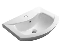 AQUALINE ZERO keramické umyvadlo nábytkové 55x43,5cm, bílá