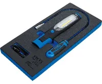 BGS Vložka do dílenského vozíku 1/3: sada ruční lampy a lampy s magnetem, 3dílná (1)