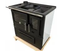 PLAMEN Sporák na tuhá paliva SLAVONAC N - L bílý (5)