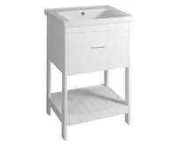 AQUALINE SAVA 55 keramické umyvadlo nábytkové 55x46cm, bílá (4)