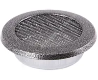 HS Flamingo Krbová mřížka KULATÁ 100 mm staré stříbro