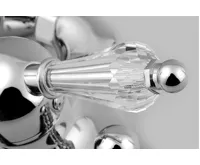 SAPHO KIRKÉ CRYSTAL nástěnná vanová baterie, páčka krystal, chrom (3)