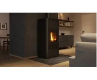 HS Flamingo Krbová kamna AQUAFLAM ® 12 s výměníkem - černá, základní regulace (9)